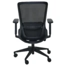Silla ejecutiva Tilo sin cabecero, base de nylon, vista trasera - Prido