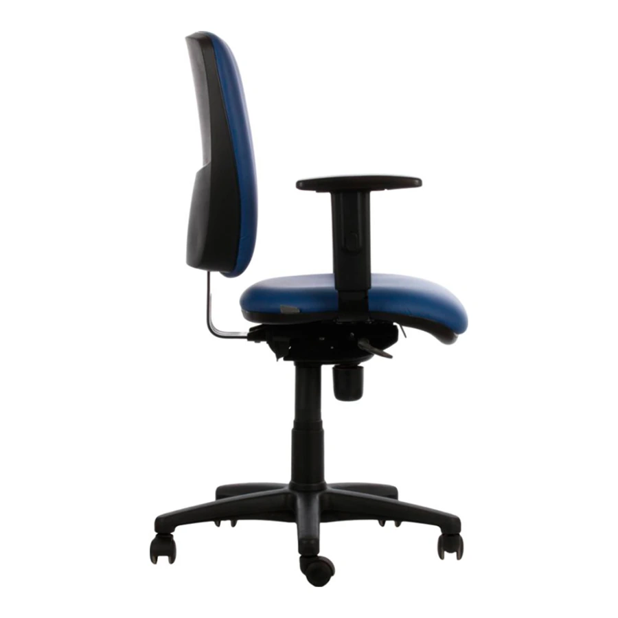 Silla ejecutiva Torino tapizada de alto tráfico, vista lateral