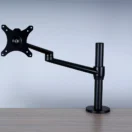 Brazo para monitor Soporte Atlas negro en escritorio