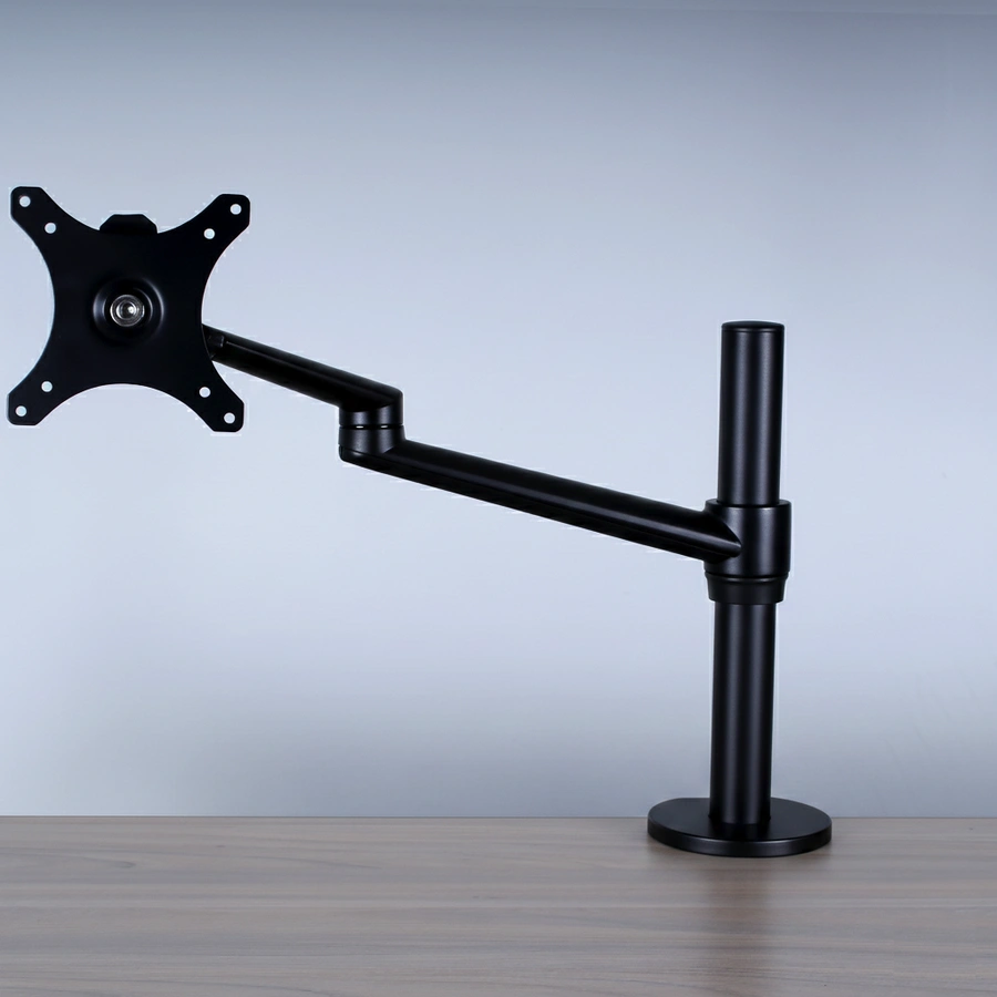 Brazo para monitor Soporte Atlas negro en escritorio