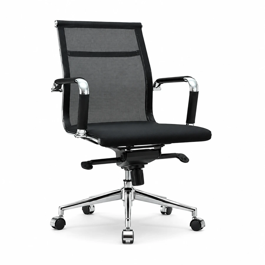 Silla de Reunión Carson Baja sin brazos - vista lateral