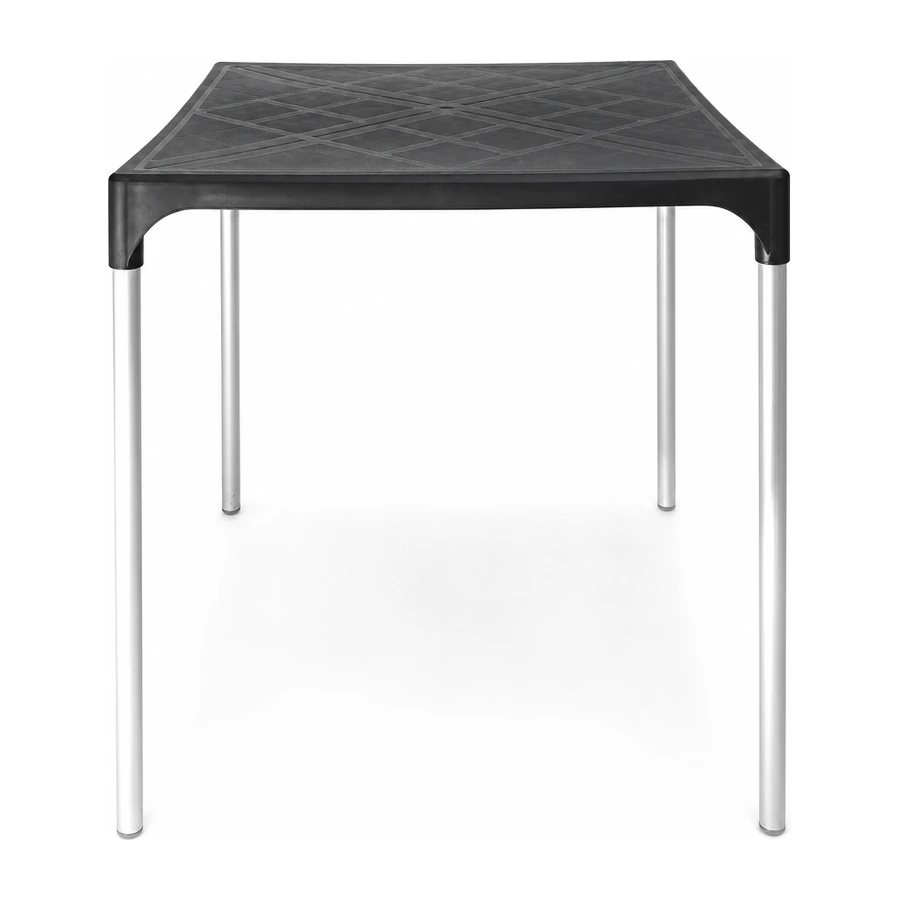 Mesa One color negro, vista en perspectiva
