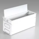 Go Box blanco doble abierto para dos módulos eléctricos