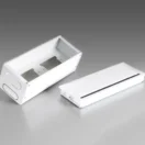 Go Box blanco doble desarmado con tapa y cuerpo ABS