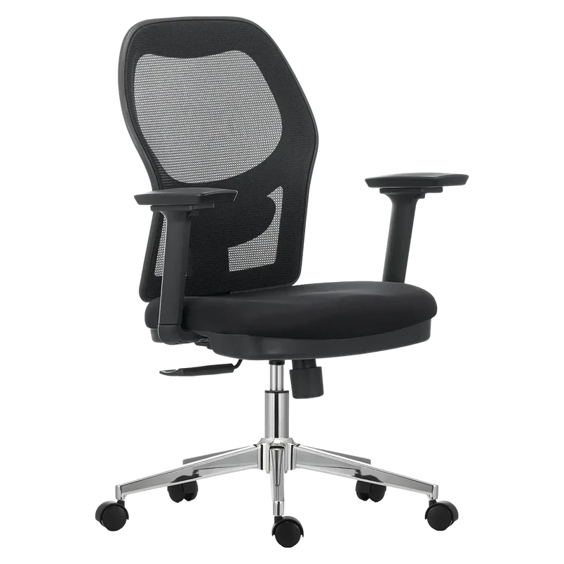 Silla Ejecutiva Petra — Sin cabecero · Brazos 3D · Base cromada