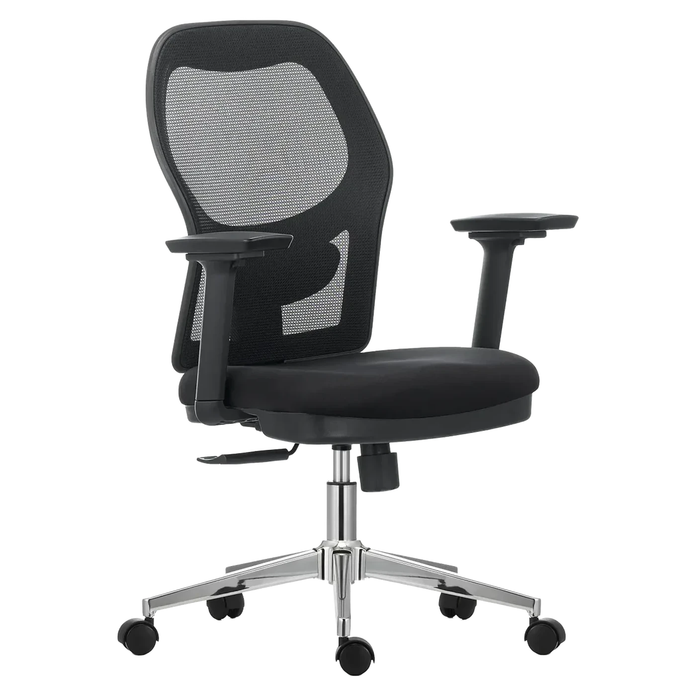Silla Ejecutiva Petra — Sin cabecero · Brazos 3D · Base cromada