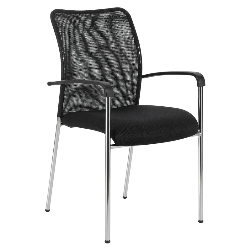 Silla de Visita Strong — Estructura cromada · Brazos fijos · Apilable