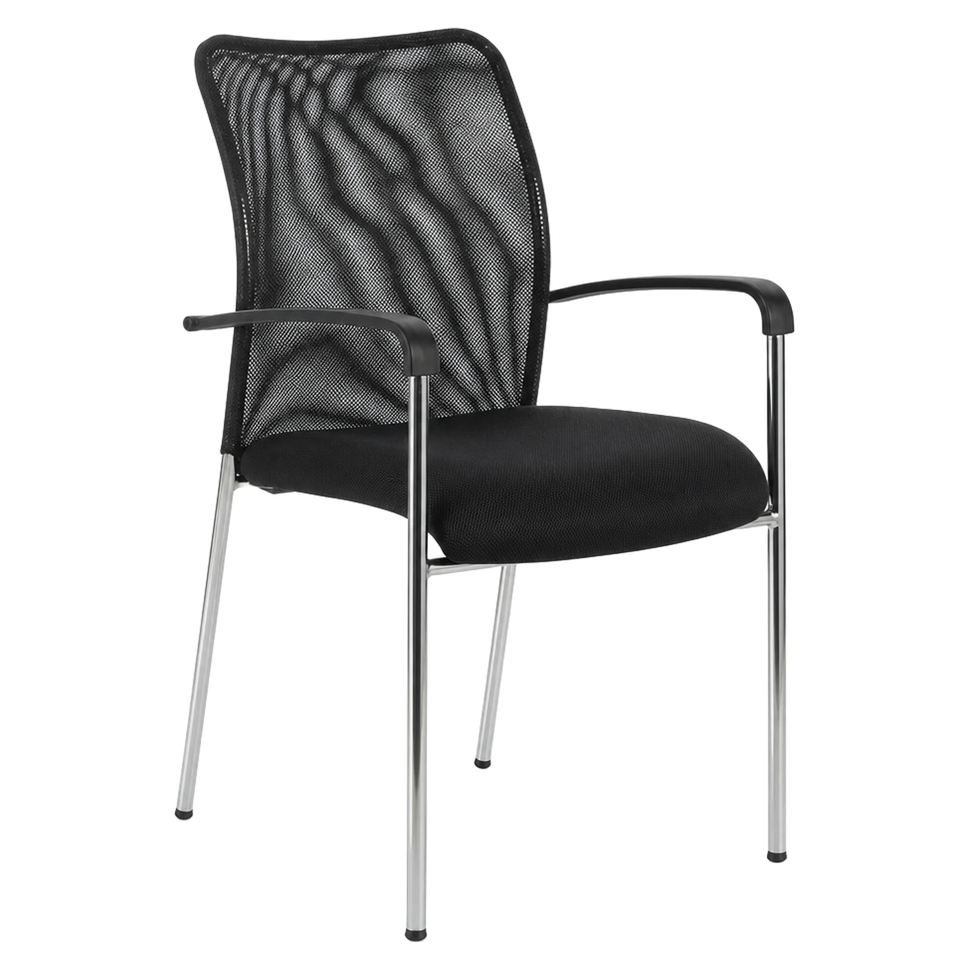 Silla de Visita Strong — Estructura cromada · Brazos fijos · Apilable