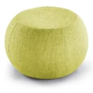 Pouf Momo verde, vista tres cuartos