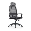 Silla Cleo en perspectiva, con asiento de espuma inyectada y base de nylon