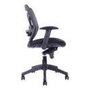 Silla ejecutiva Bart sin cabecero vista lateral de perfil con mecanismo sincru00f3nico y base de nylon