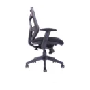 Silla Isa negra vista lateral, con mecanismo sincronico y piston a gas