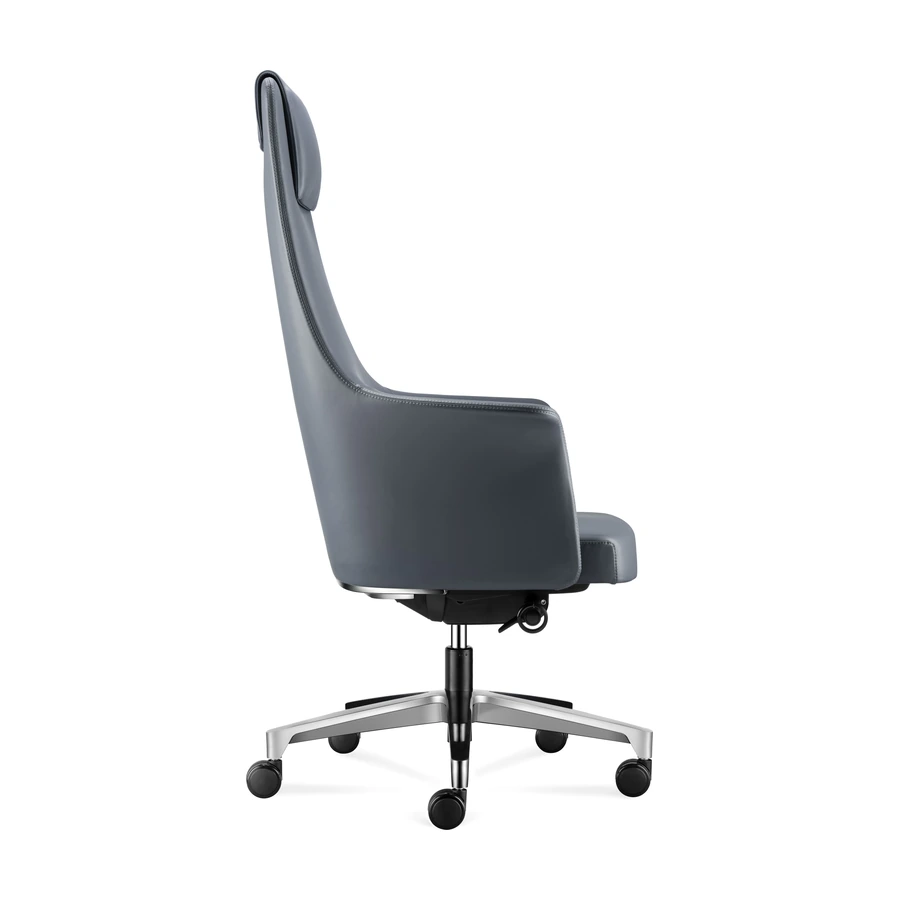 Sillon Accord vista lateral, con respaldo de 125 a 133 cm y silueta envolvente