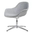 Sillón lounge Loto gris, vista tres cuartos