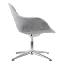 Sillón lounge Loto gris, vista lateral