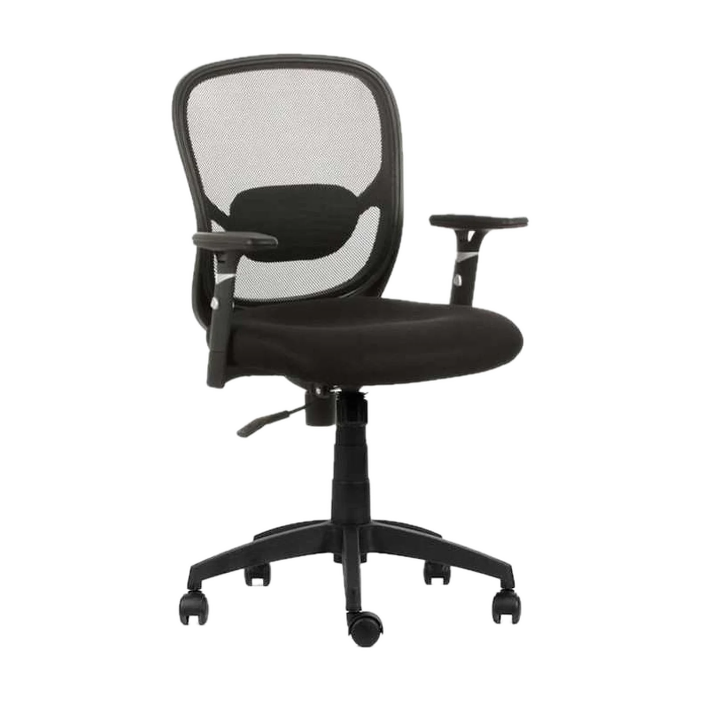 Silla Operativa Fast — Respaldo en malla · Soporte lumbar · Brazos regulables
